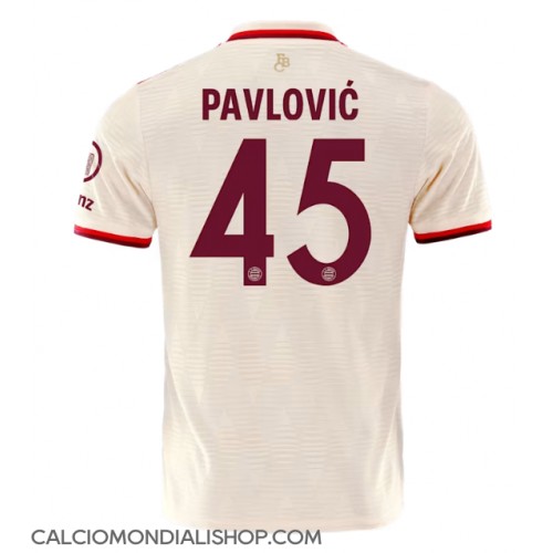 Maglie da calcio Bayern Munich Aleksandar Pavlovic #45 Terza Maglia 2024-25 Manica Corta